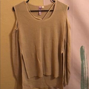 Francesca’s off the shoulder sweater